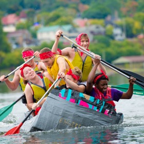 Homecoming Cardboard Boat 2014