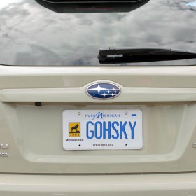 Go Husky License Plate