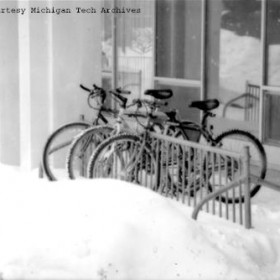 Bikes in Snow