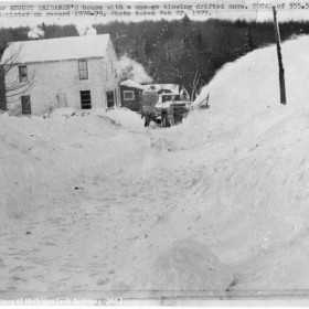 Sno-go snow blowing