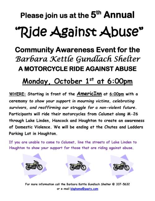 Ride Against Abuse poster