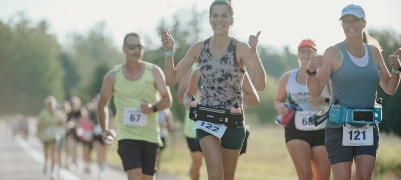 Participants in Canal Run