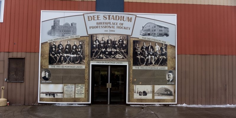 Dee Stadium entrance.