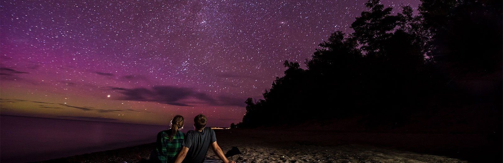 Northern Lights seen in the Upper Peninsula of Michigan.