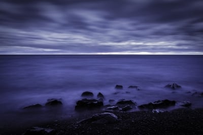 Lake Superior with clouds