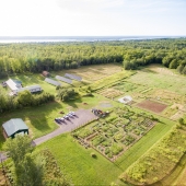 Aeriel image of the Peoples' Garden