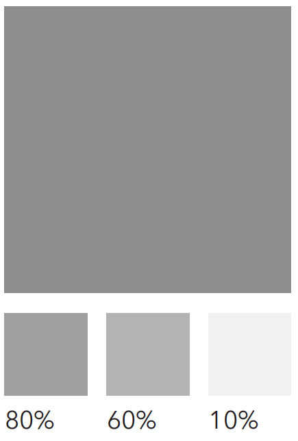 Color swatch of october sky with tint levels of 80%, 60%, and 10%.