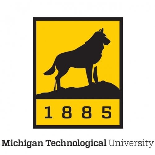 A large version of the Michigan Tech logo with "Michigan Technological University" written below