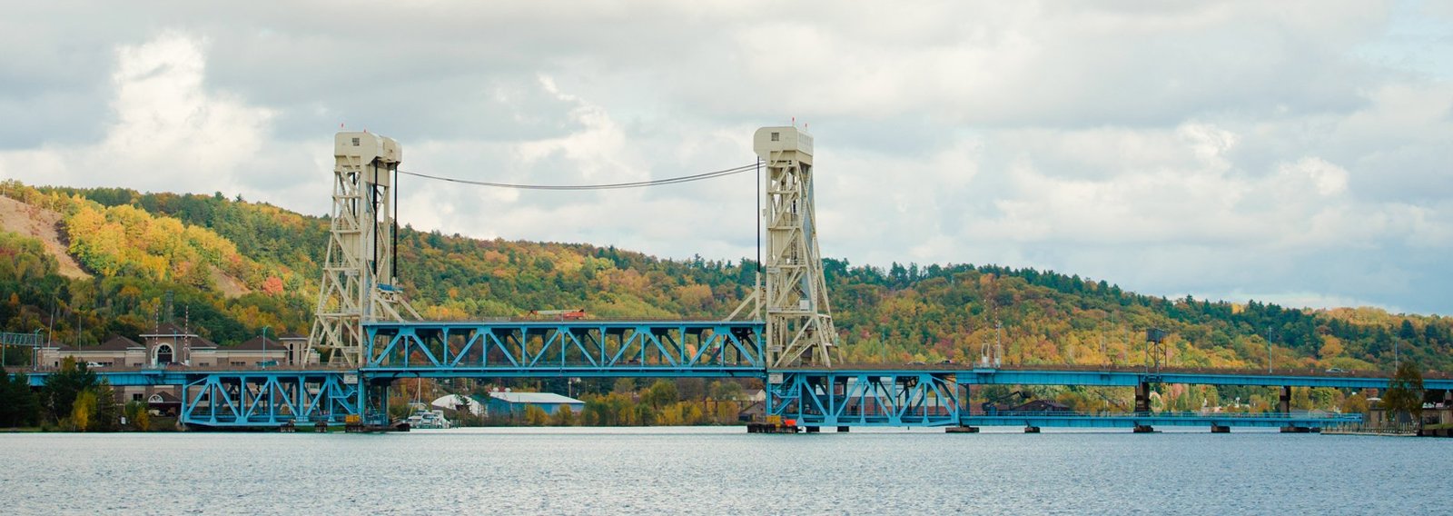 The Portage Lake Lift Bridge.