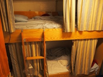 Sleeping Quarters on the R/V Blue Heron