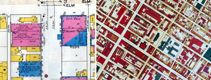 Historic maps of Calumet, MI.