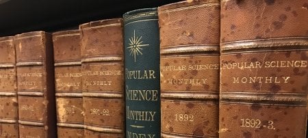 The Opie and Van Pelt Library's archive contains many bound treasures. Preserving today's publications has digital assistance. Credit: Nick Adrian