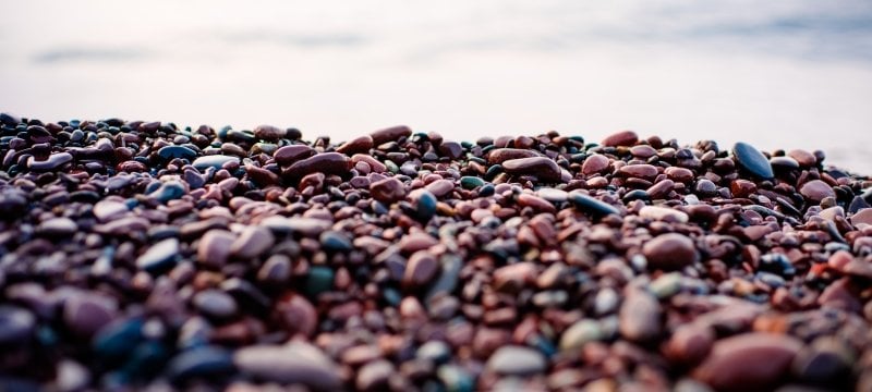 Stones on the shore of Lake Superior