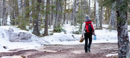 Students in the new nature psychology course capped off spring semester by putting what they learned into practice at Porcupine Mountains Wilderness State Park.