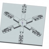 A CAD rendering of a wrench cookie cutter