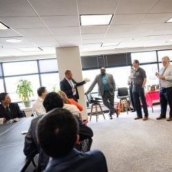 A group of researchers from Michigan Tech and UDC gather at the nation's capitol for a networking meet-and-greet.