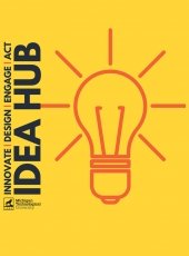 Idea Hub with lightbulb gold color