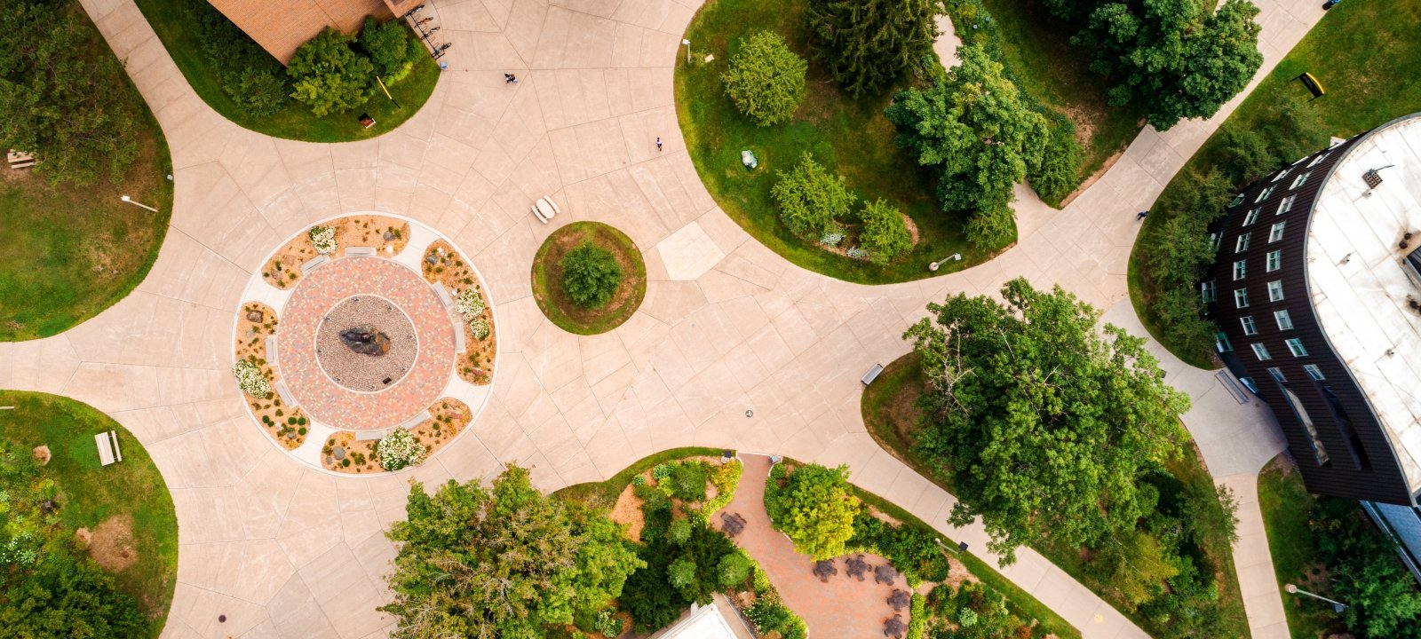 Aerial of campus