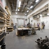 Wide view of the entire Scene Shop.