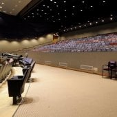 View of the Performance Hall's wheelchair-accessible seating.