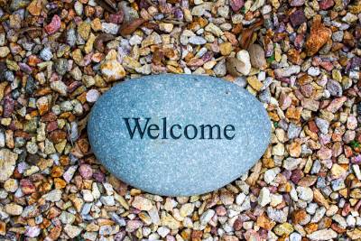 rock with welcome