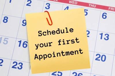 schedule your initial appointment